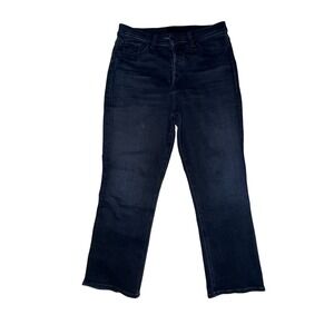 Mother The Tripper Ankle Jeans 32 Dark Blue High Rise Flare Catch Me If You Can